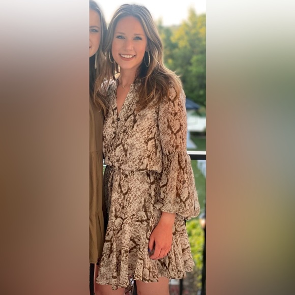 Boutique Snakeskin Print Dress - Picture 1 of 4